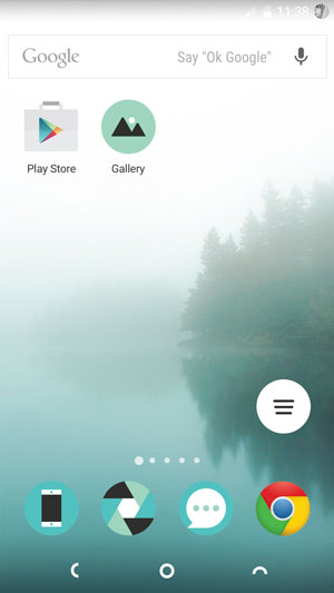 Homescreen